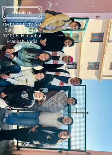 Christmas Celebration at Old Age Home Sanjauli organised by Community Outreach cell